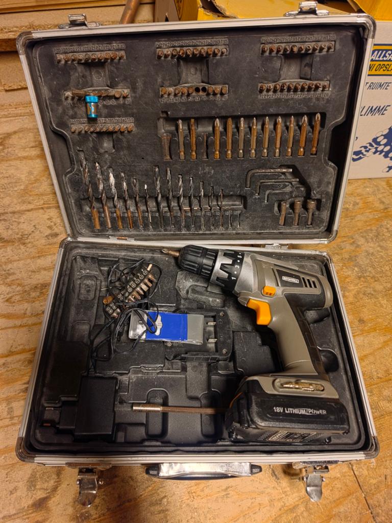 Rockwell Schroeftol 18V Lithium incl. oplader en accu, Doe-het-zelf en Verbouw, Gereedschap | Boormachines, Ophalen of Verzenden