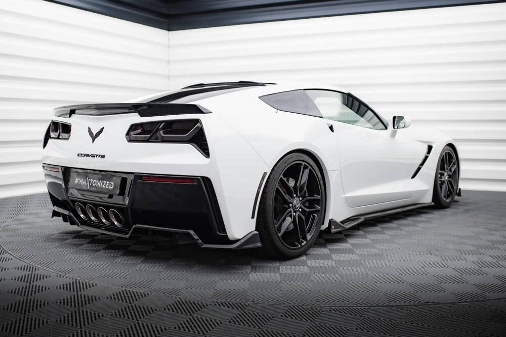 Voorlip sideskirt diffuser spoiler - Corvette C7 13-19, Ophalen of Verzenden