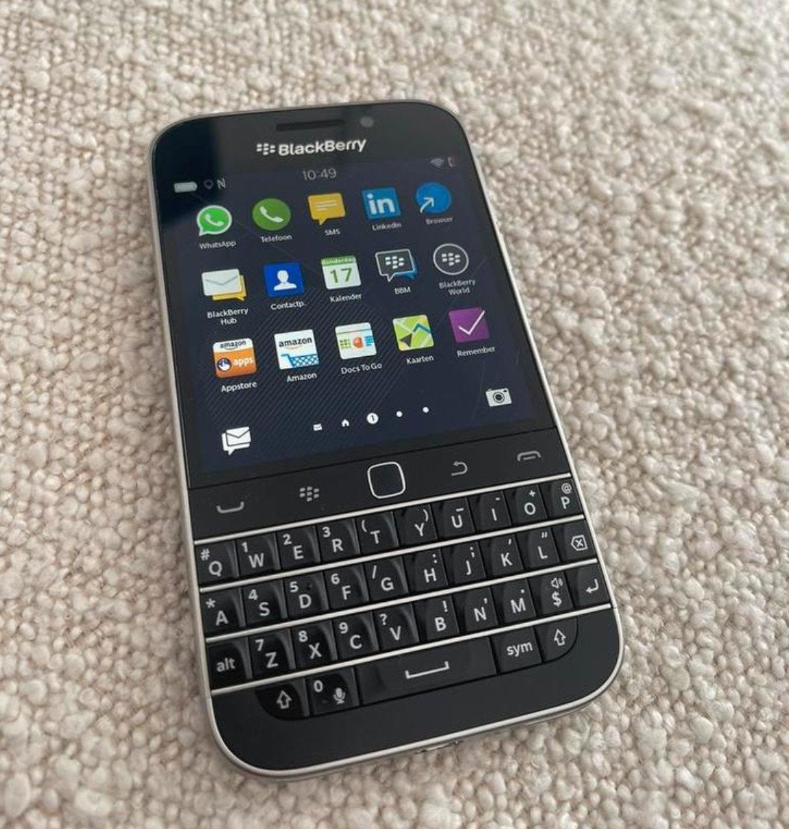 Als nieuw werkend blackberry classic Q20

 toestel is simlo, Ophalen of Verzenden, Zo goed als nieuw