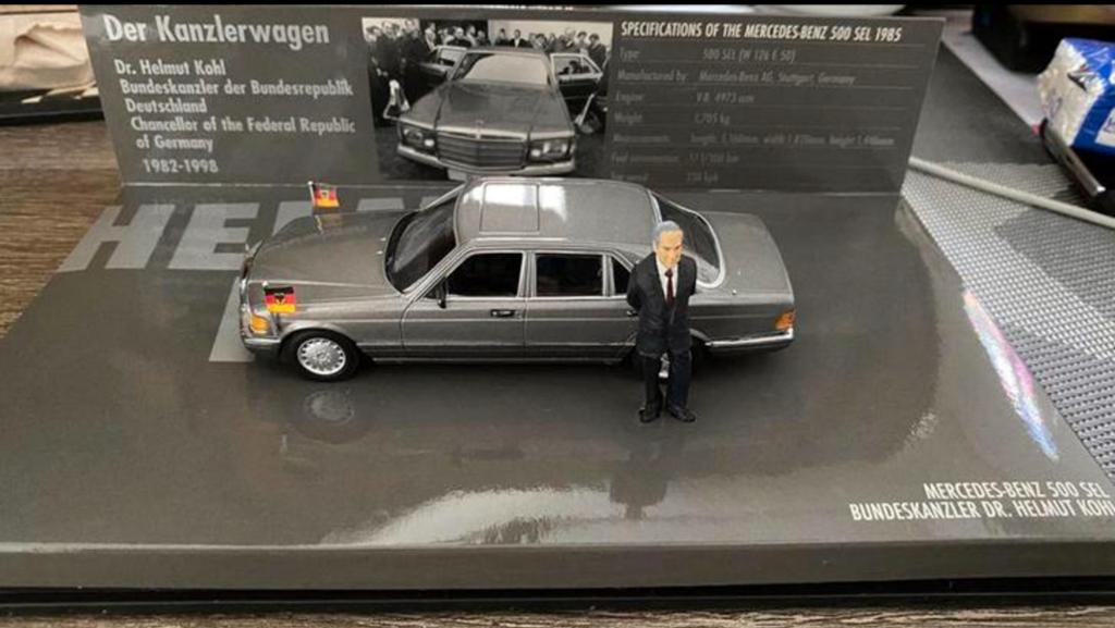 Presidentiële Mercedes Helmut Kohl W126 500SEL MINT, Ophalen of Verzenden, Nieuw, Auto, MiniChamps