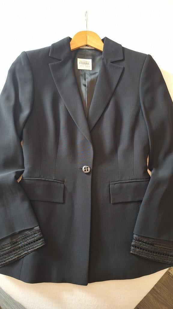 Gianfranco Ferre Colbert blazer Jasje Maat 36 - nieuw!, Kleding | Dames, Zwart, Gianfranco Ferre, Ophalen of Verzenden, Zo goed als nieuw