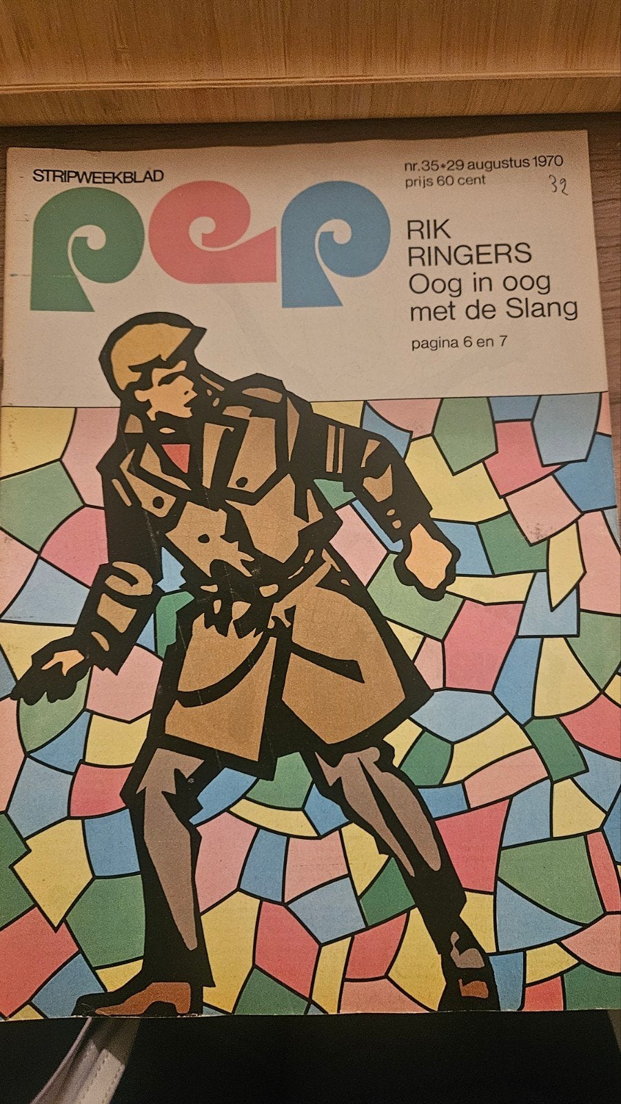 Pep Stripweekblad nr. 35 uit 1970 - Rik Ringers, Eén stripboek, Ophalen of Verzenden, Gelezen, Diverse