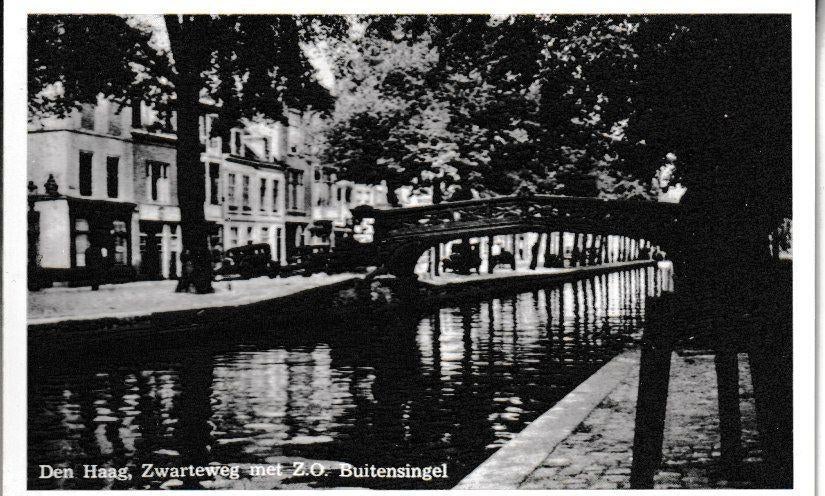DEN HAAG - ZWARTEWEG met Z.O. BUITENSINGEL, Ophalen of Verzenden, 1940 tot 1960, Ongelopen, Zuid-Holland