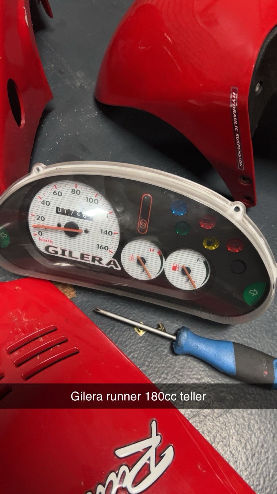 Gilera Runner 180cc Teller - Snelheidsmeter, Ophalen of Verzenden, Gebruikt, Overige typen, Piaggio