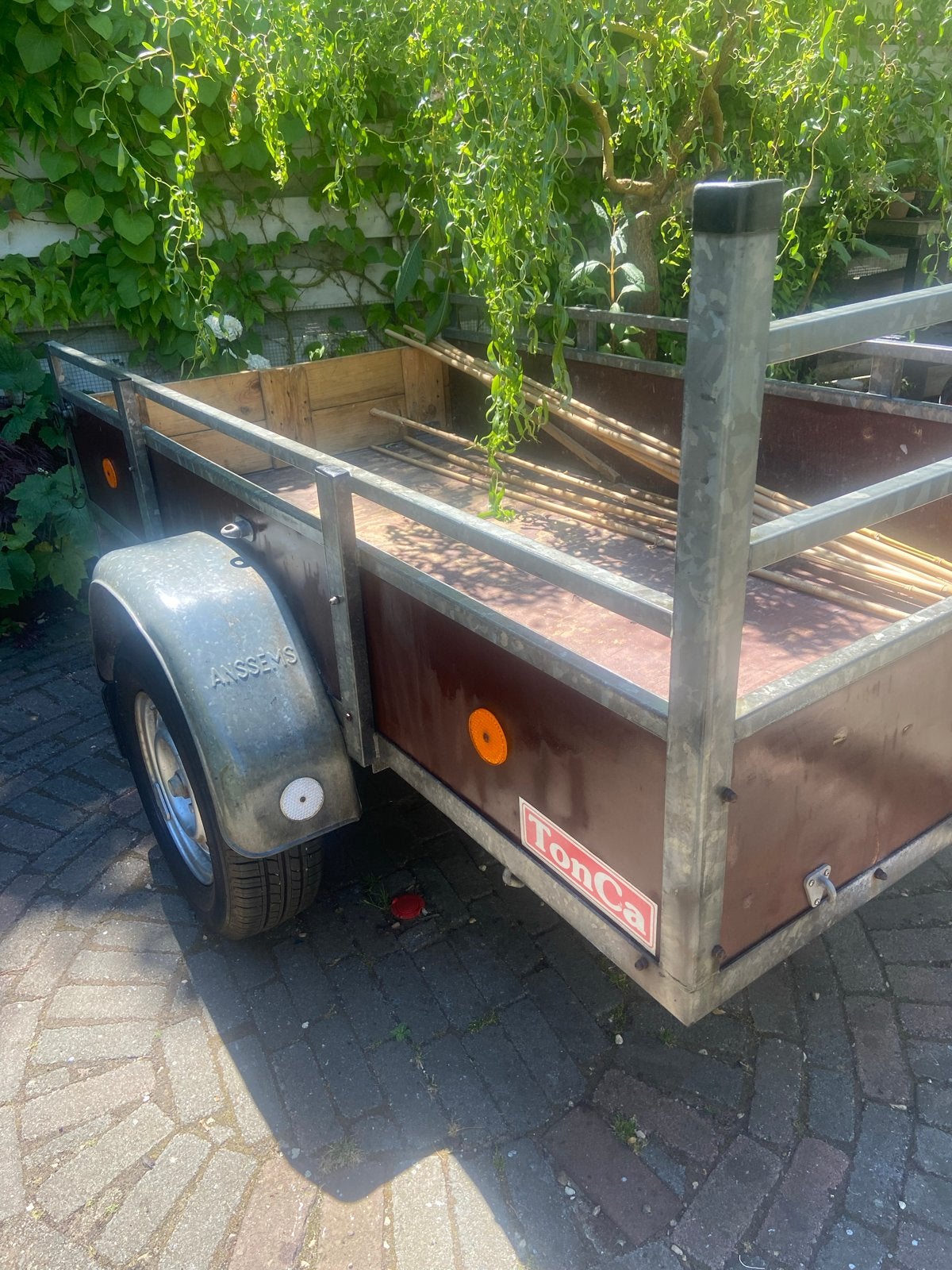 Anssems Aanhangwagen A-S 850 , 210 x 110 Gegalvaniseerd, Auto diversen, Aanhangers en Bagagewagens, Ophalen, Gebruikt