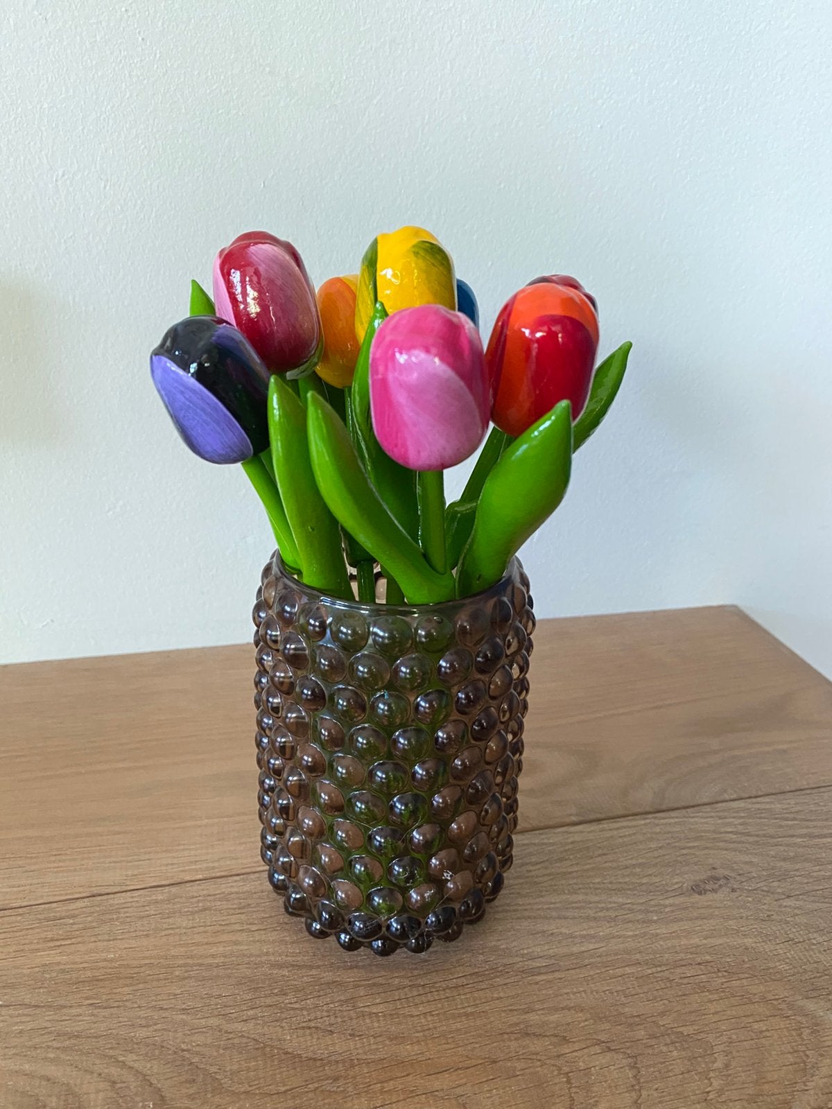 houten tulpen of kunstbloemen, Ophalen, Zo goed als nieuw