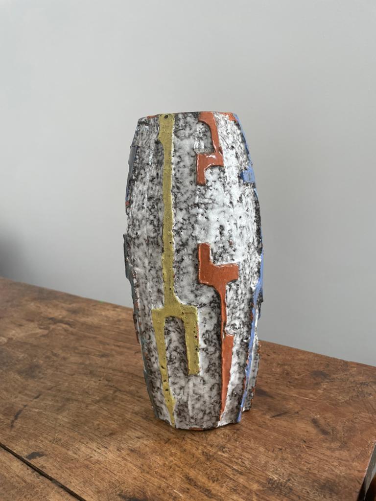 Jaren 70 abstracte vaas, Antiek en Kunst, Ophalen