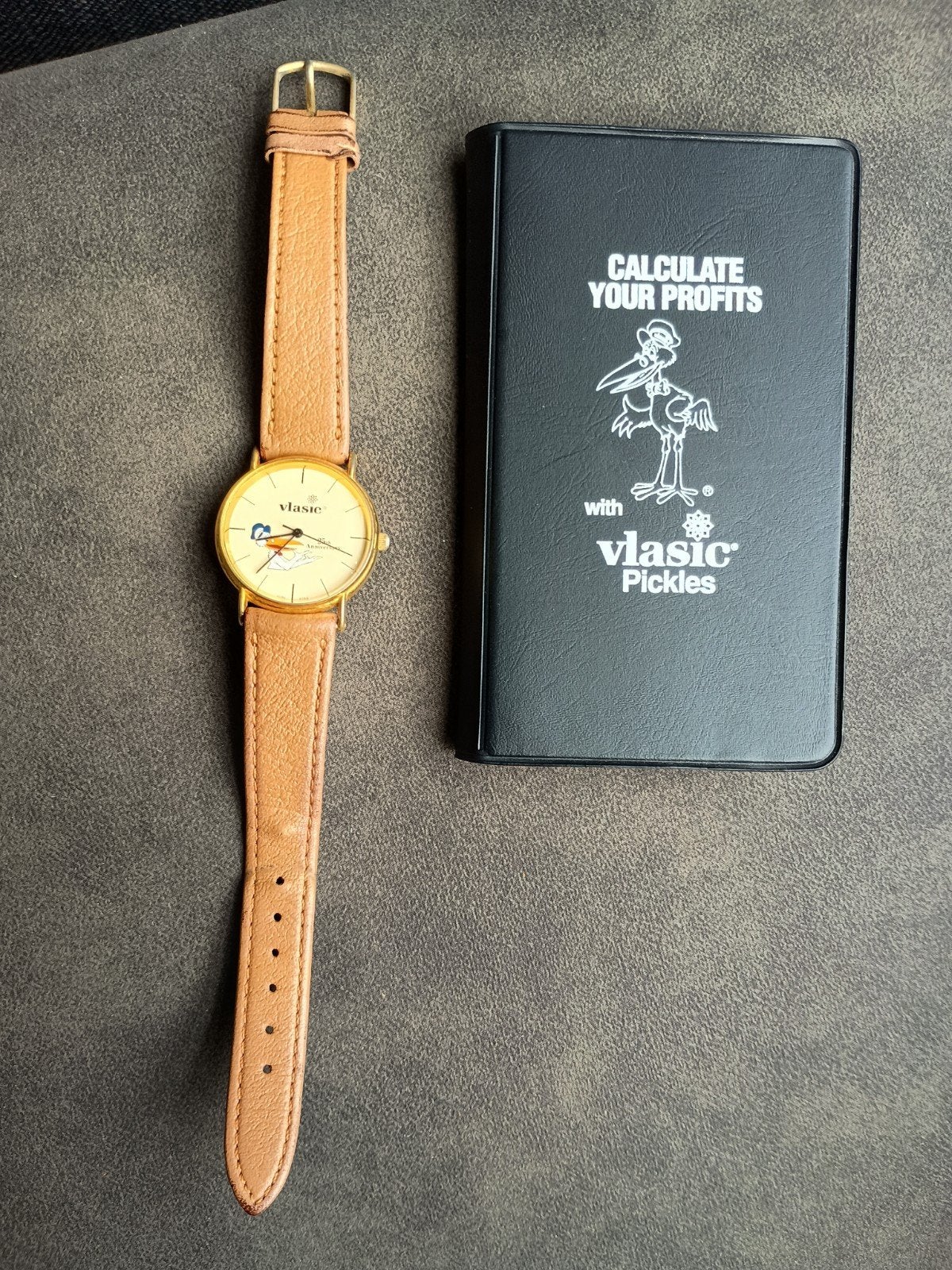 Vintage 70's Rekenmachine & Horloge Set - Vlasic Pickles, Ophalen of Verzenden, Gebruikt, Gebruiksvoorwerp