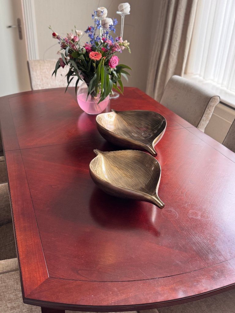 Mahonie houten eettafel, uitschuifbaar tot 3 meter, Ophalen, Gebruikt, 100 tot 150 cm, 200 cm of meer