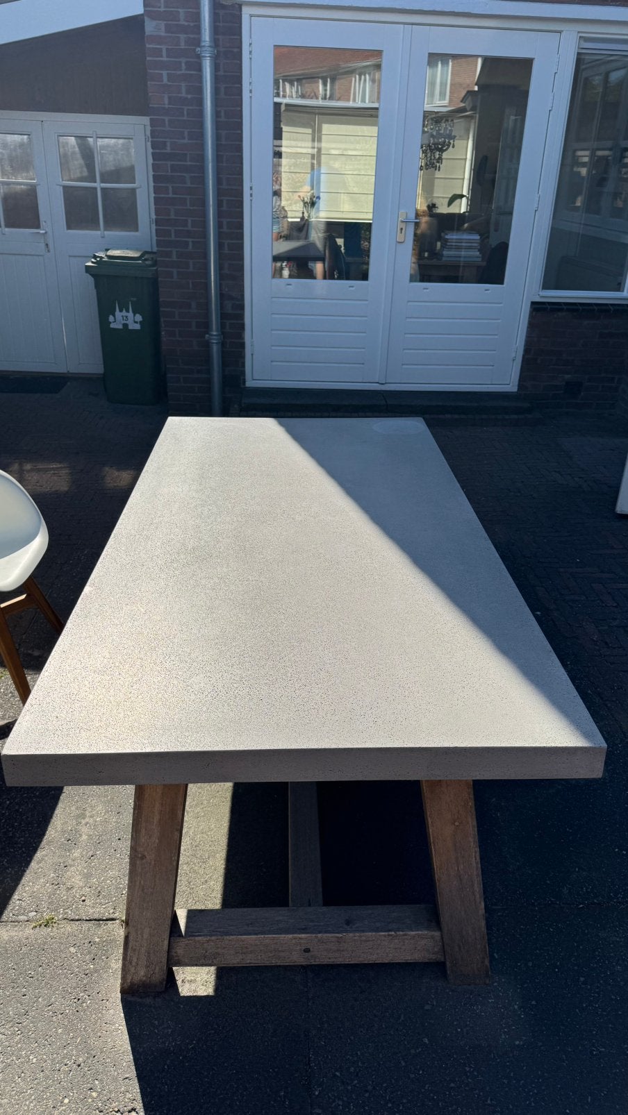 Tuintafel, Tuin en Terras, Tuintafels, Ophalen of Verzenden, Gebruikt, Rechthoekig, Overige materialen