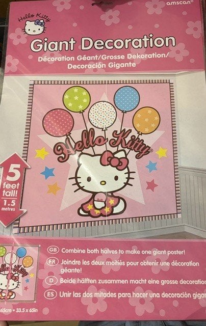 Kinderkamer poster scene setters Hello Kitty, Ophalen of Verzenden, Nieuw, Wanddecoratie