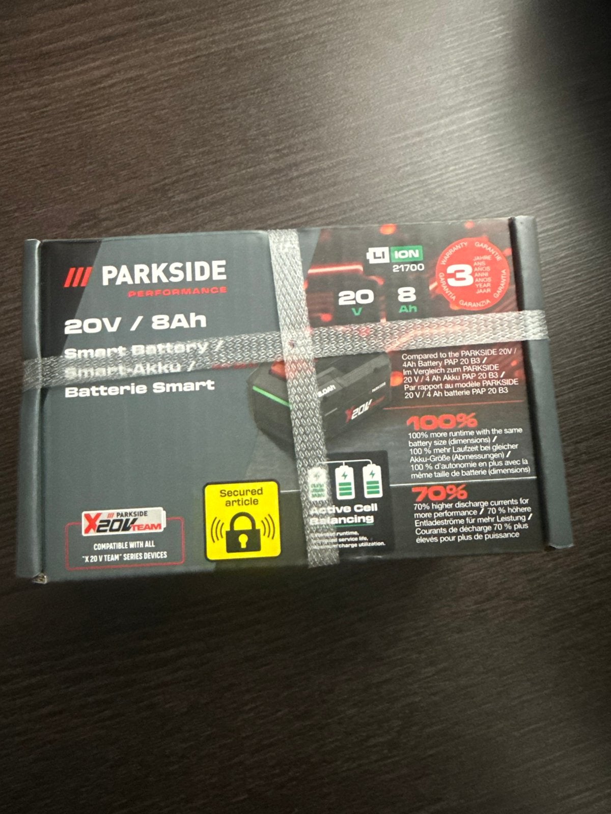 PARKSIDE PERFORMANCE 20V / 8Ah Smart Battery / Smart-Akku /, Ophalen, Zo goed als nieuw, Boor- en/of Breekhamer