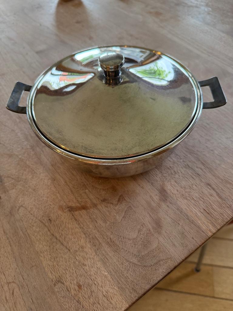 Verzilverde vintage serveerset, Ophalen of Verzenden