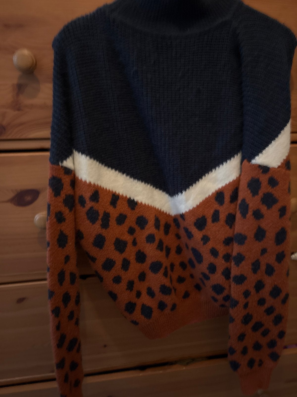 Anti Blue trui met luipaardprint - Maat M, Kleding | Dames, Truien en Vesten, Verzenden, Zo goed als nieuw, Maat 38/40 (M), Meerkleurig