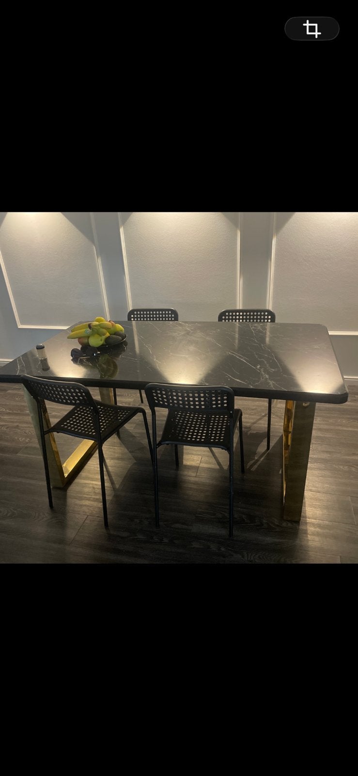 Tafel, Lijkt keramisch maar is het niet!, 50 tot 100 cm, Zo goed als nieuw, Vijf personen of meer