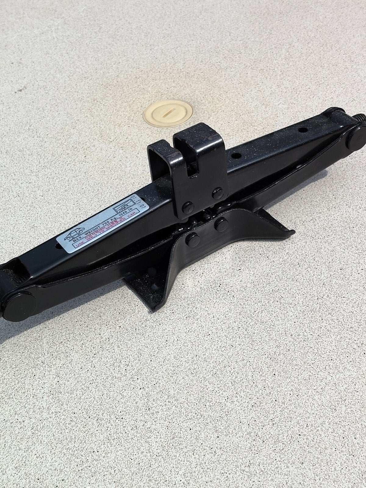 Schaarkrik 700 kg - Gebruikt, Auto diversen, Krikken, Ophalen, Gebruikt, Mechanisch, Schaarkrik