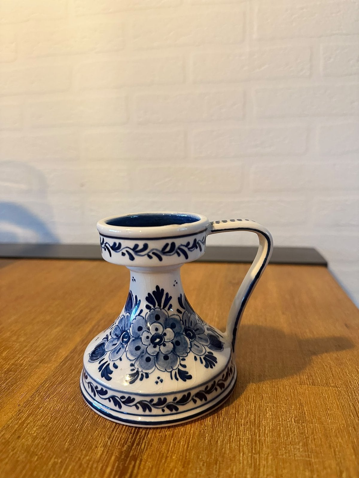 Delfts blauwe kandelaar/blaker, Antiek en Kunst, Ophalen of Verzenden, Keramiek of Aardewerk