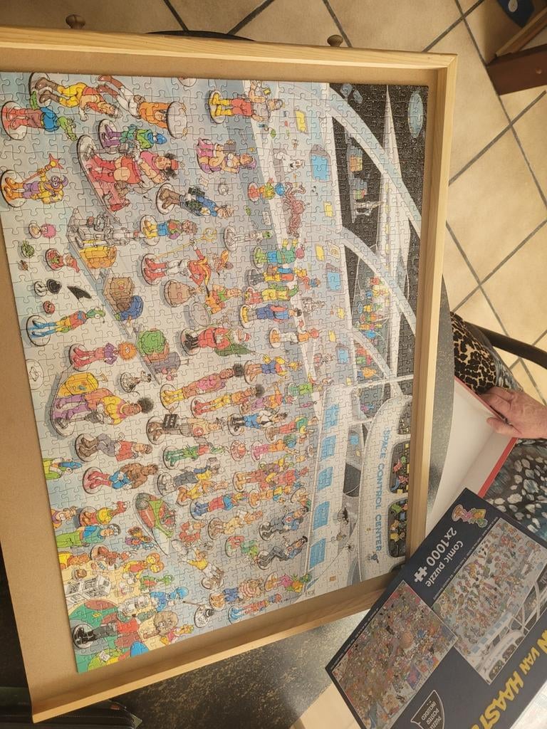 Combi doos 2x 1000.stukjes jan van haasteren, Ophalen of Verzenden, 500 t/m 1500 stukjes, Zo goed als nieuw, Legpuzzel