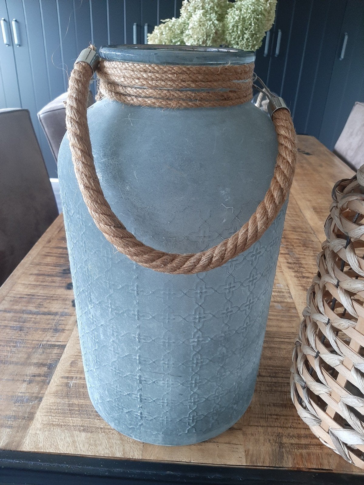 Mooie stoere decoratieve vaas h 39 ds 22 cm, Huis en Inrichting, Woonaccessoires | Vazen, Ophalen, Zo goed als nieuw, Overige kleuren