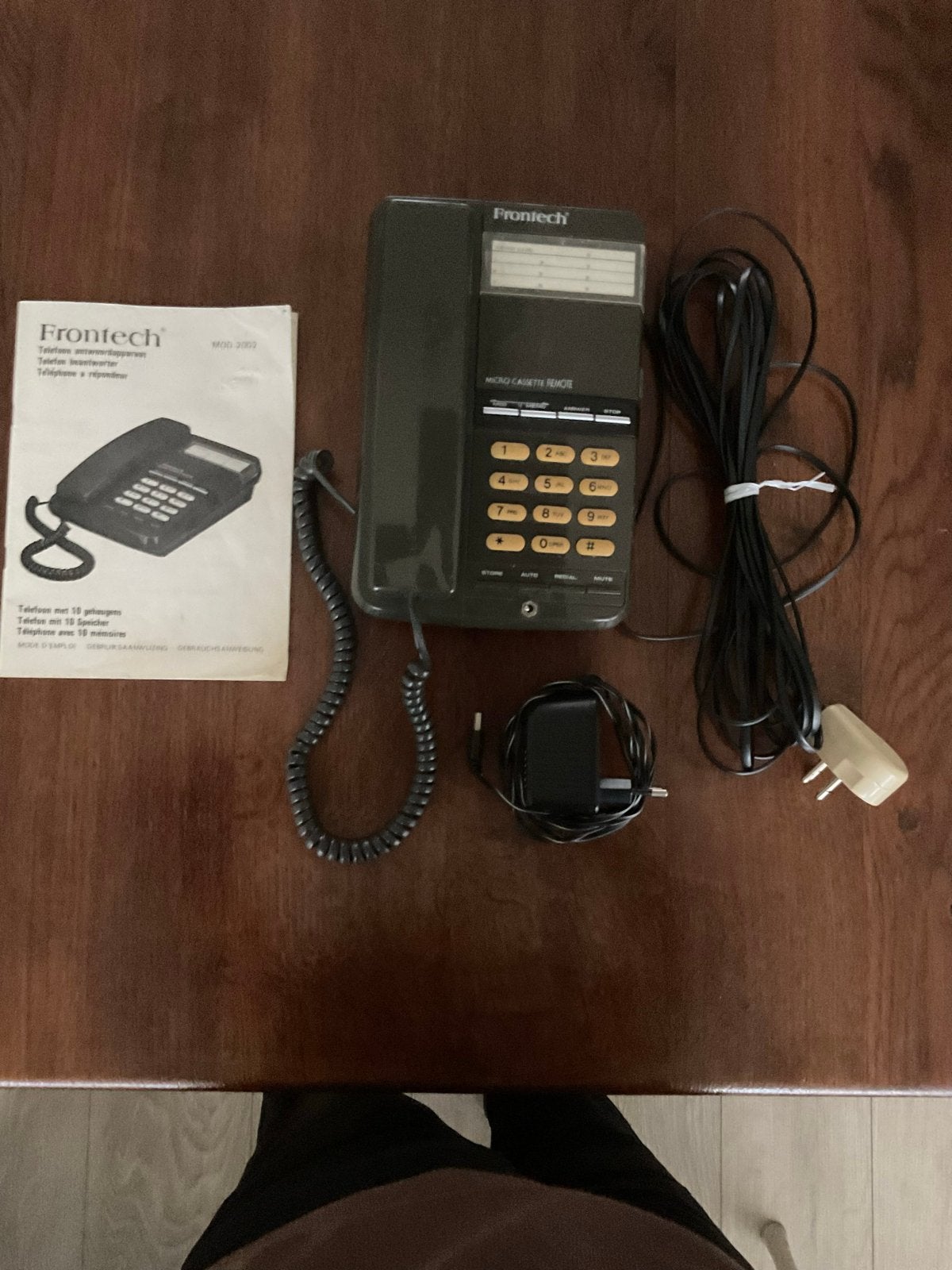 Vintage Frontech Telefoon MOD-2002 met Antwoordapparaat, Ophalen of Verzenden, Gebruikt