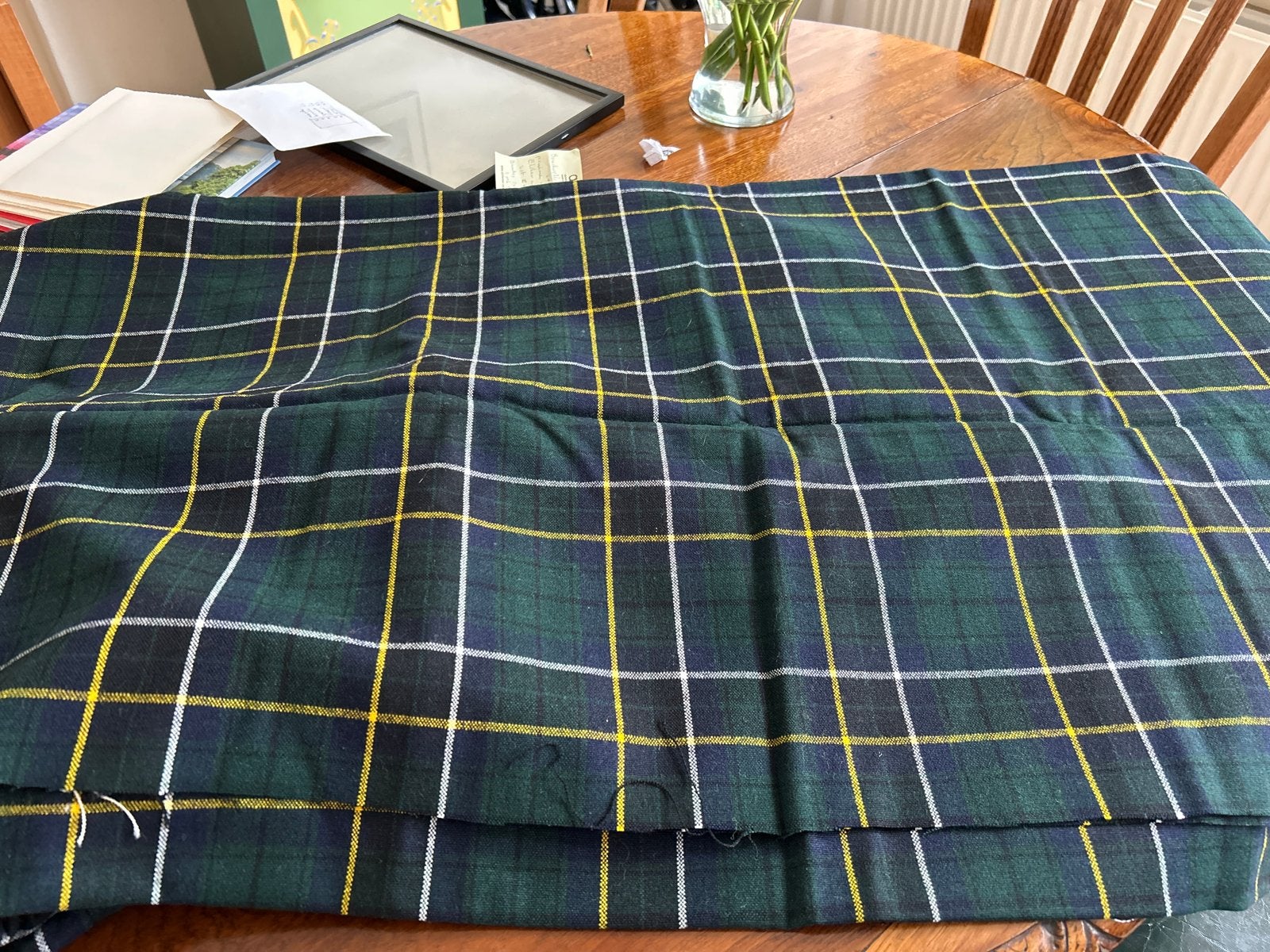 Nieuwe Schotse geruite stof - 2 lappen 200x140 cm, Hobby en Vrije tijd, Stoffen en Lappen, Overige materialen, Meerkleurig, 120 cm of meer