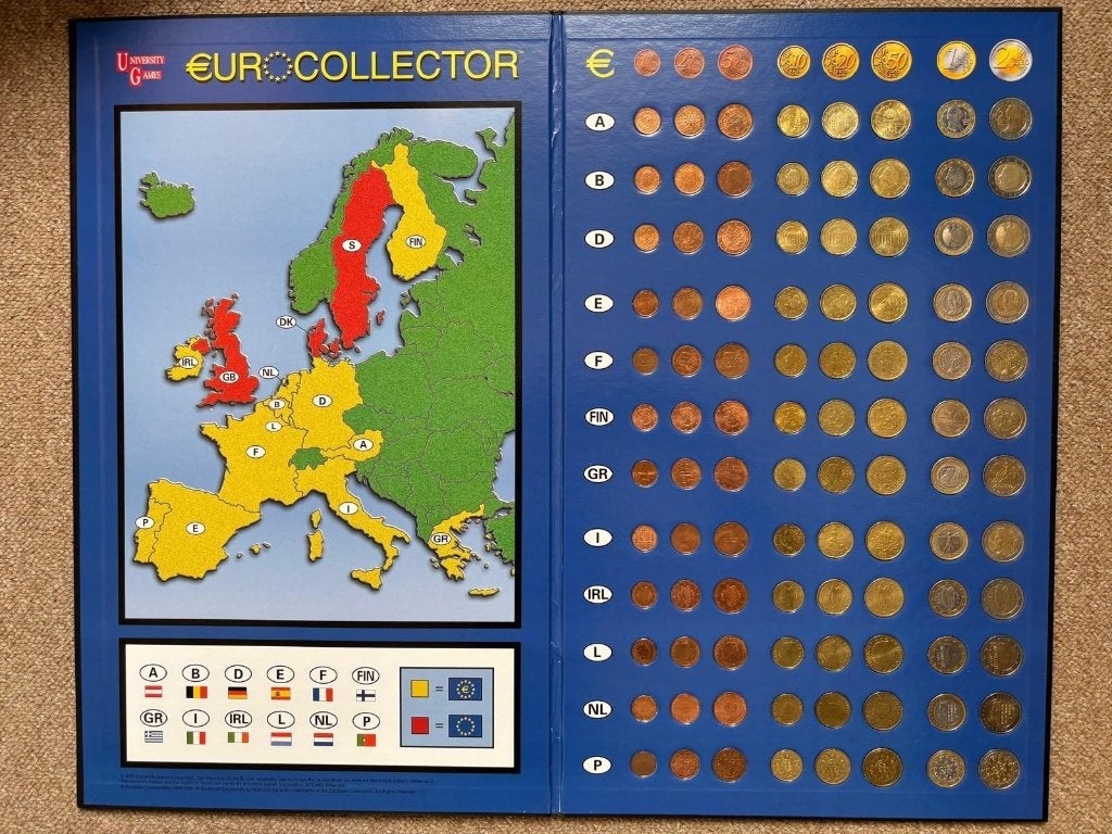 Euro collecters verzamelbord, Ophalen, Zo goed als nieuw