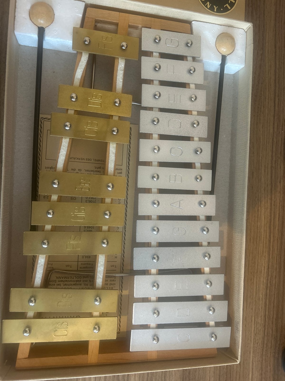 Bell Harmony Klokkenspel / Xylofoon - Made in Western-German, Ophalen, Zo goed als nieuw