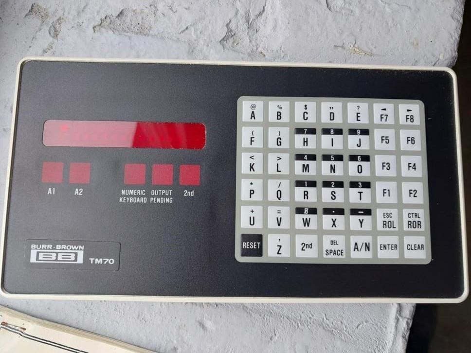 Burr-Brown TM70 Microterminal met gebruikershandleiding, Ophalen of Verzenden, Burr-Brown