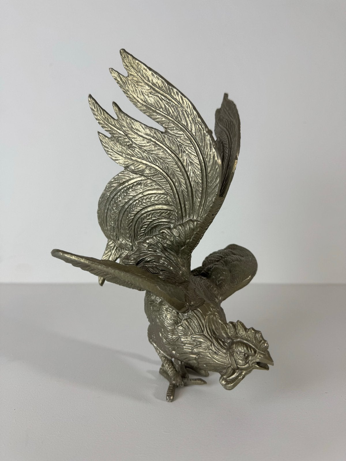 Vintage metalen haan tafelstuk, Ophalen of Verzenden