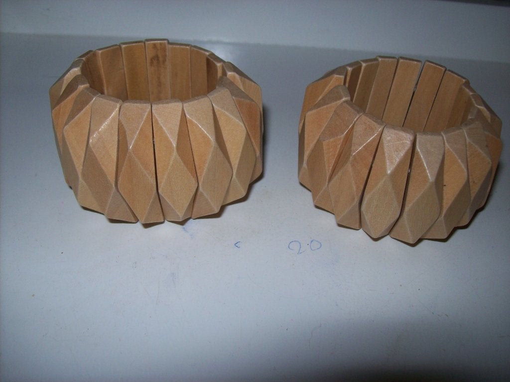 Armbanden Hout Licht Bruin Mooie rek modellen, Bruin, Verzenden, Nieuw, Met bedels of kralen