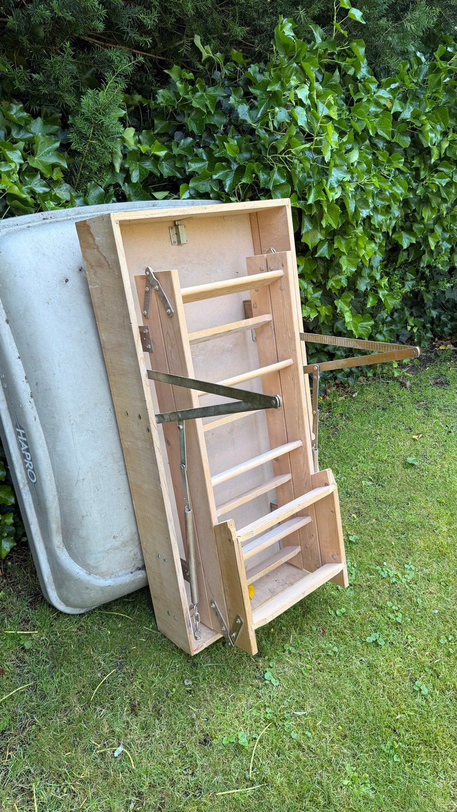Zoldertrap / Vlizotrap 117.5x57.5cm voor 2.18m plafond, Ophalen, Gebruikt, Trap, Opvouwbaar of Inschuifbaar