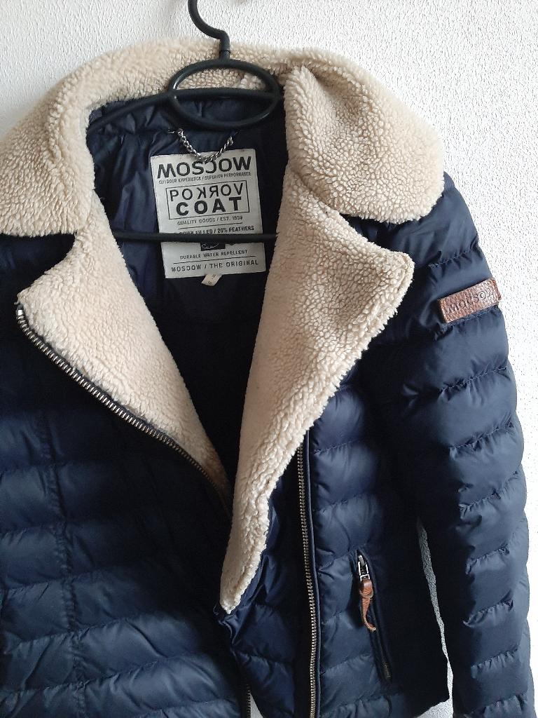 Moscow dames winterjas donker blauw maat S., Kleding | Dames, Jassen | Winter, Maat 38/40 (M), Blauw, Ophalen of Verzenden, Moscow