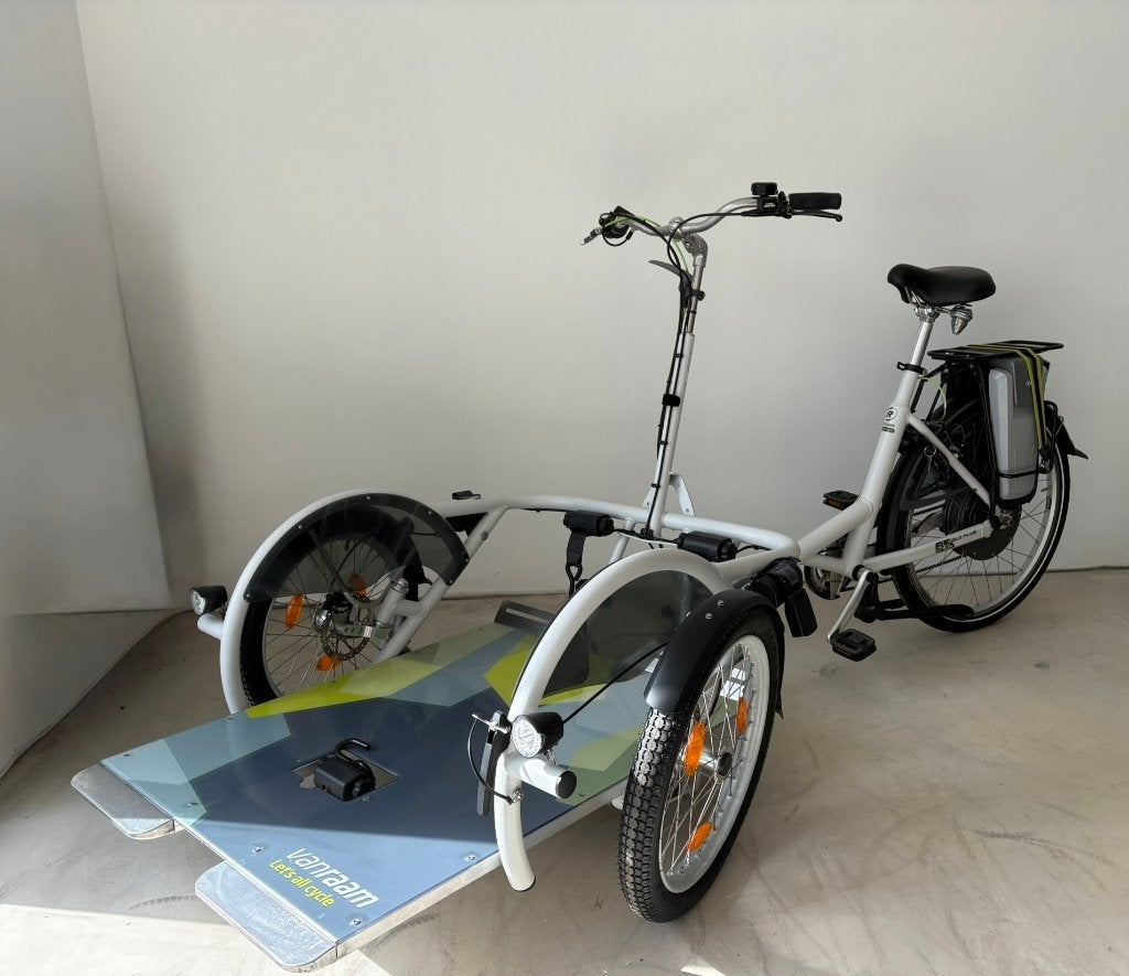 VeloPlus van Raam rolstoelfiets deelbaar+DUBBEL BATTERIJ, 20 inch of meer, Versnellingen, Zo goed als nieuw, Deels opvouwbaar