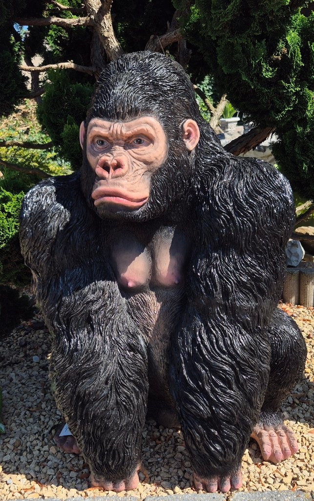 Gorilla,  polyester beeld 1m10, Ophalen, Nieuw, Kunststof, Dierenbeeld