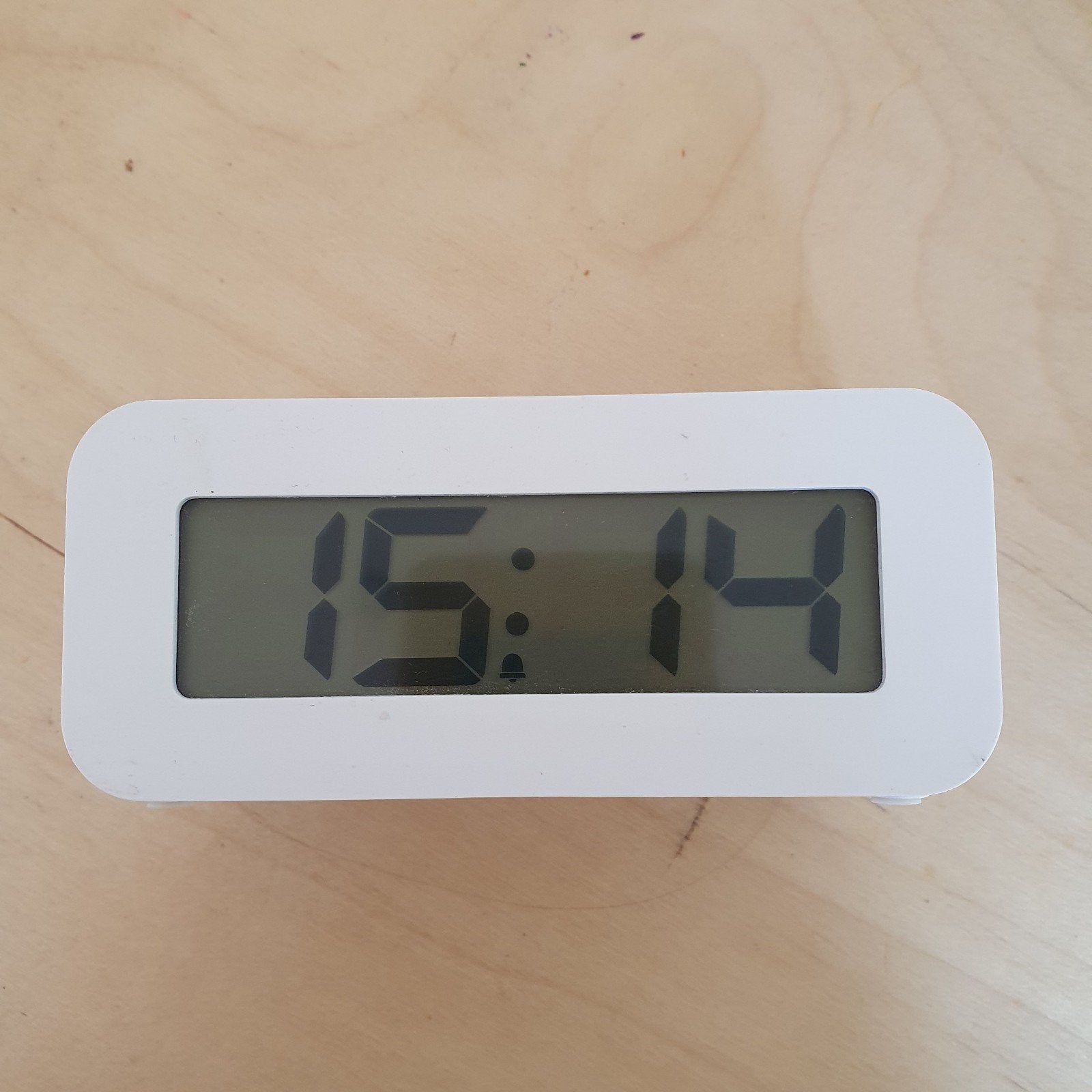 Witte Digitale Wekker met Snooze/Licht Functie, Witgoed en Apparatuur, Ophalen of Verzenden, Zo goed als nieuw