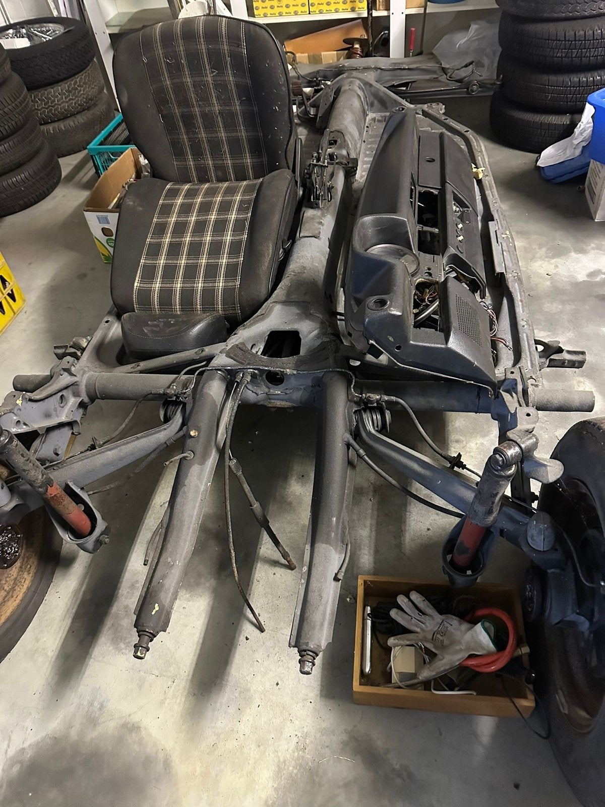 Volkswagen Kever chassis met interieur, Ophalen, Gebruikt, Volkswagen