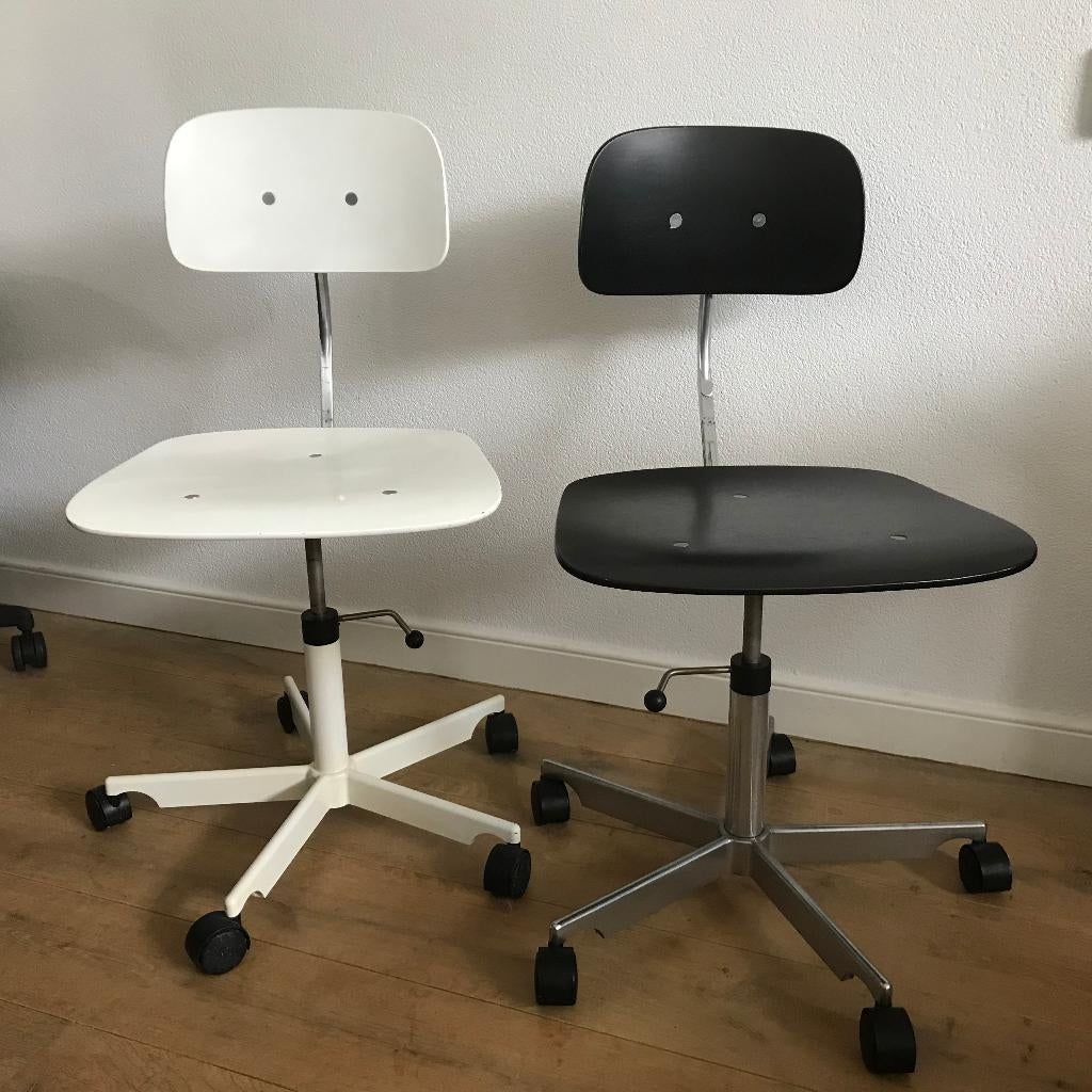 Vintage Kevi bureaustoel Jorgen Rasmussen Zwart, Huis en Inrichting, Gebruikt, Zwart, Ophalen of Verzenden, Nvt