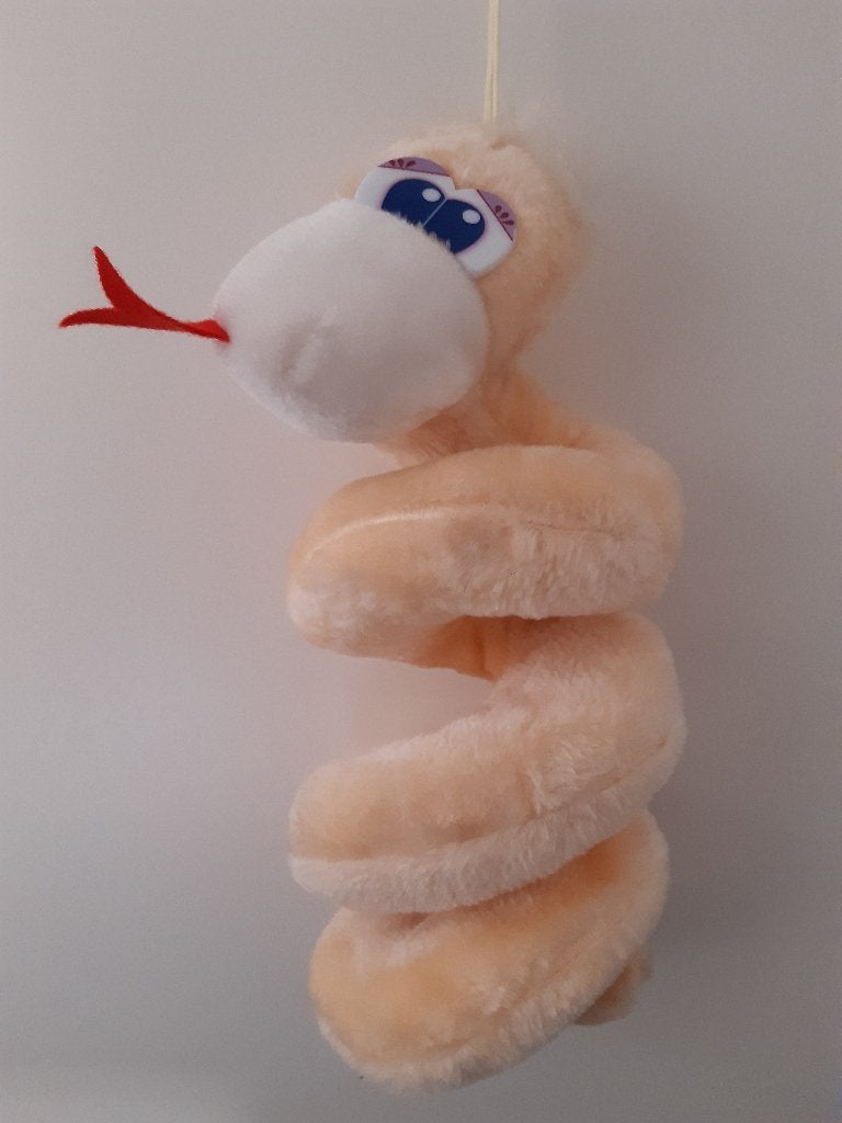 Knuffel slang geel/oranje 35 cm, Ophalen of Verzenden, Nieuw, Overige typen, Middelgroot (20 tot 80 cm)