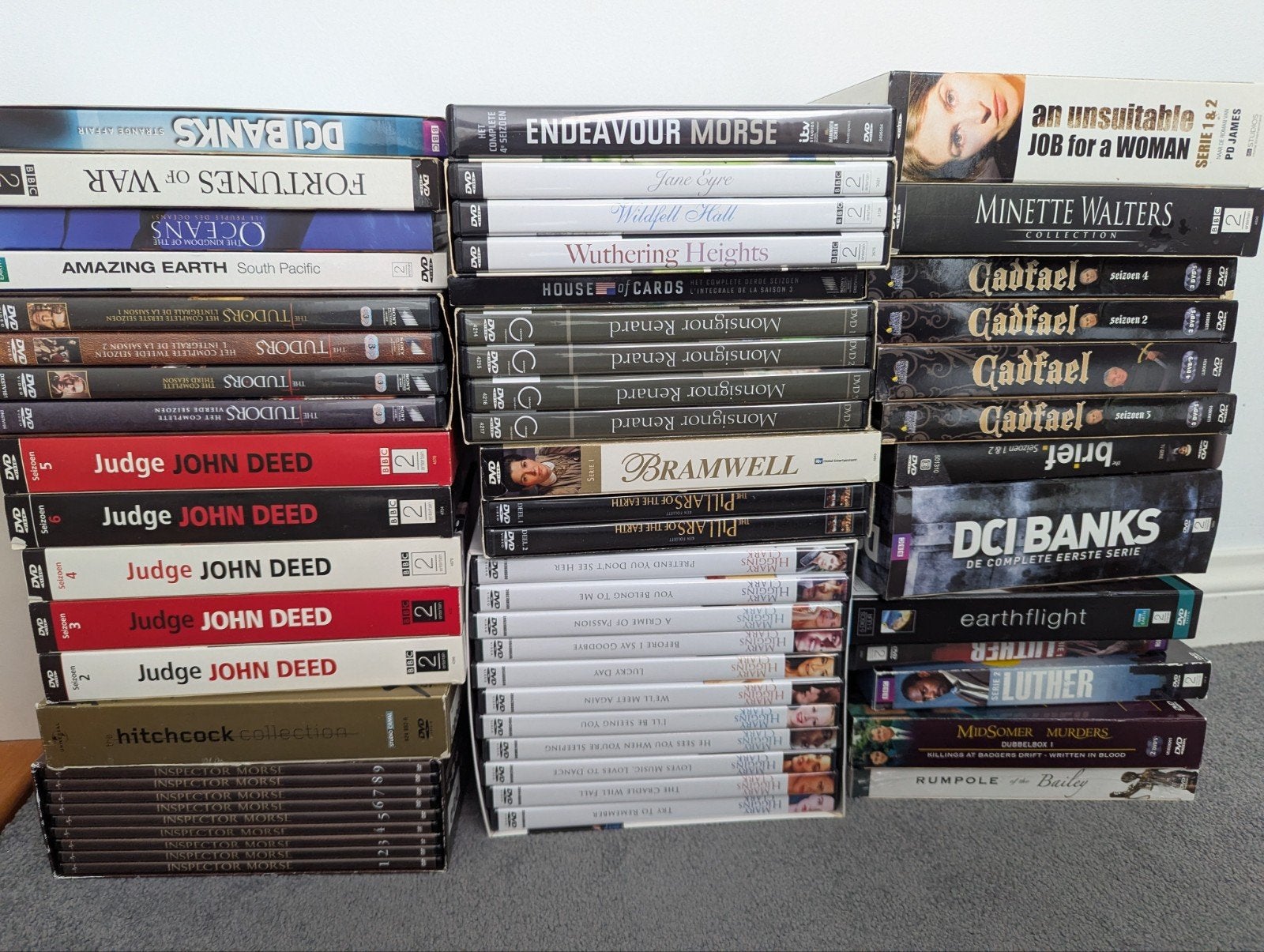 Grote collectie DVD series: DCI Banks, Tudors, Morse, e.a., Cd's en Dvd's, Gebruikt, Boxset, Drama, Ophalen of Verzenden