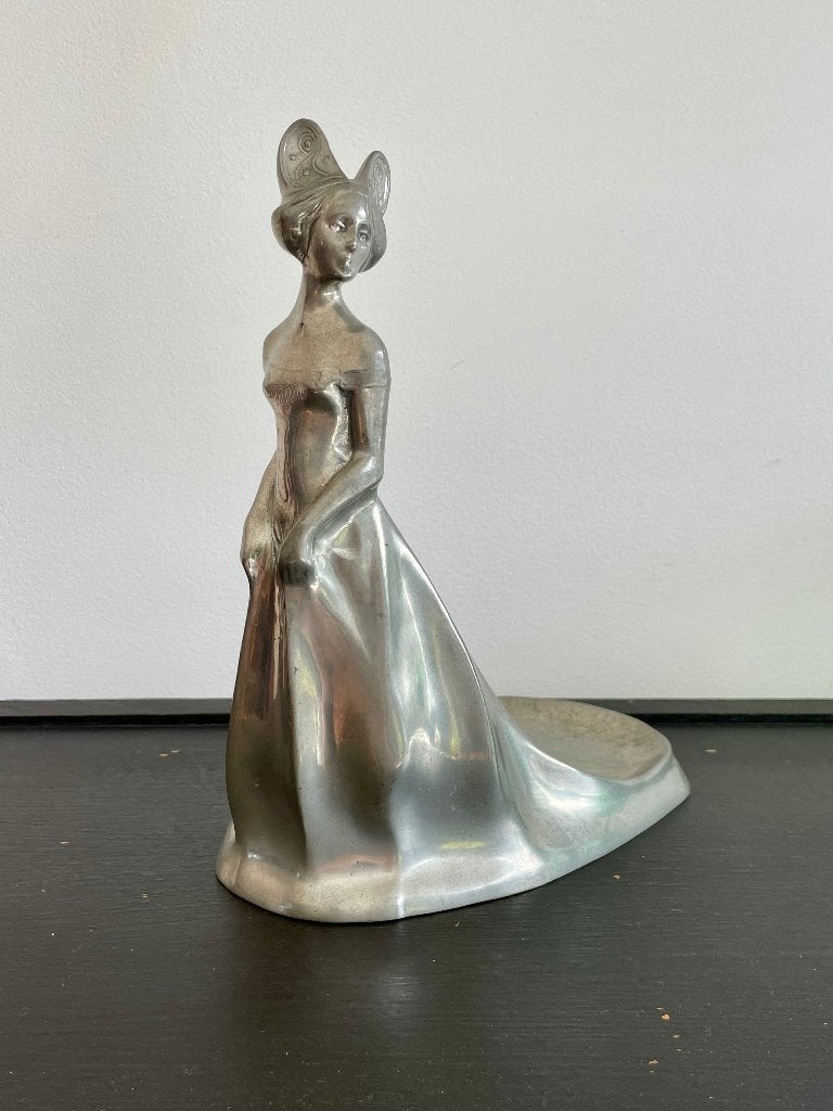 Jugendstil Kayserzinn juwelenschaal van tin, Antiek en Kunst, Ophalen of Verzenden