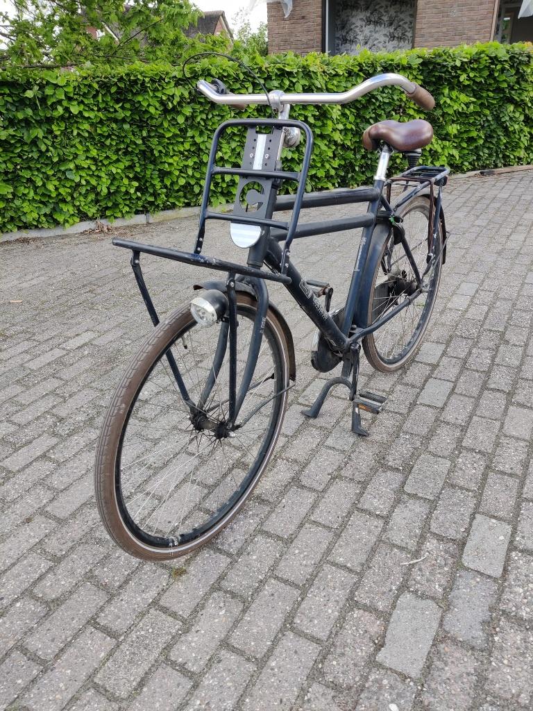 Cortina U4 herenfiets transportfiets 57 cm frame voorrekje, Fietsen en Brommers, Fietsen | Heren | Herenfietsen, Terugtraprem