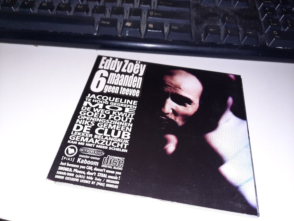 CD Eddy Zoëy – 6 Maanden Geen Teevee, Ophalen, Zo goed als nieuw, Levenslied of Smartlap
