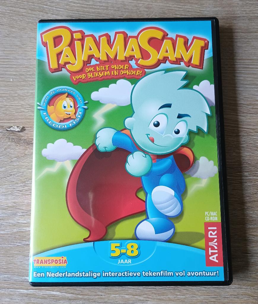 pc pajama sam 2 doe niet onder voor bliksem en donder, Spelcomputers en Games, Games | Pc, Puzzel en Educatief, Gebruikt, 1 speler
