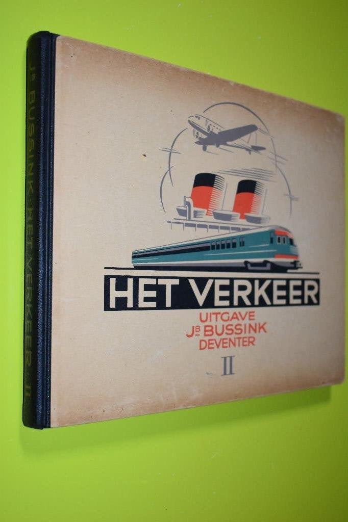 Plaatjes album VERKEER no II- COMPLEET 1e druk 1940, Boeken, Ophalen of Verzenden, Gelezen, G.J. Nijland, Plaatjesalbum