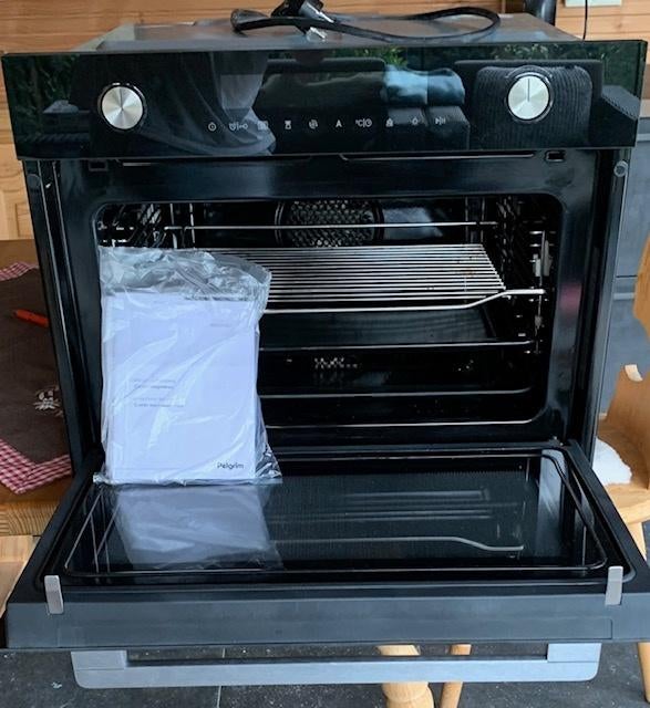 Oven met magnetronfunctie, nis 45 cm Pelgrim  MAC314GLS, Witgoed en Apparatuur, Ovens, Oven, 60 cm of meer, Zo goed als nieuw