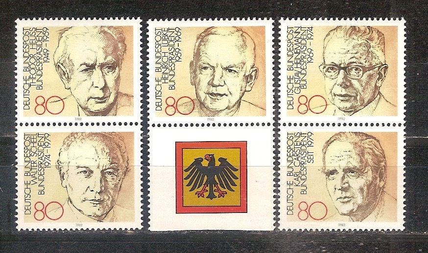 BRD 1156-1160 postfris b,o, Ophalen of Verzenden, BRD, Postfris