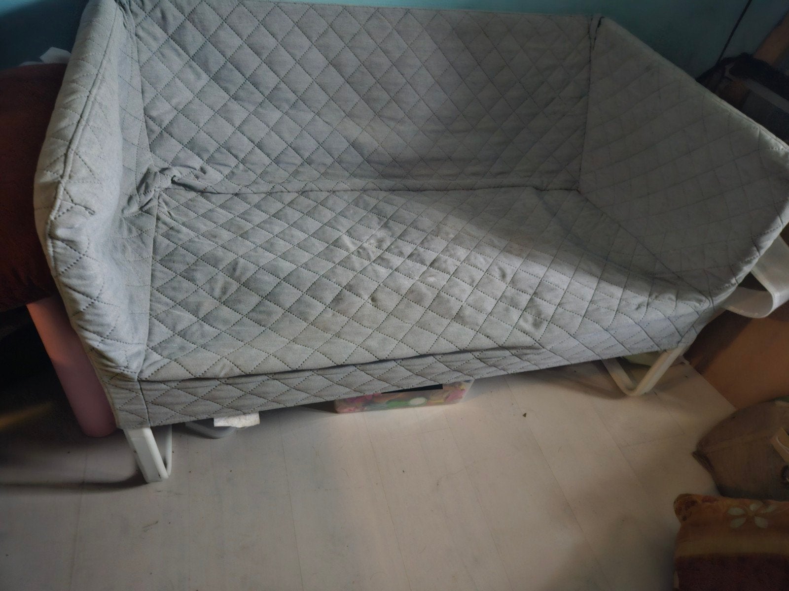 klein bankje, Ophalen, Gebruikt, Tweepersoons, 75 tot 100 cm