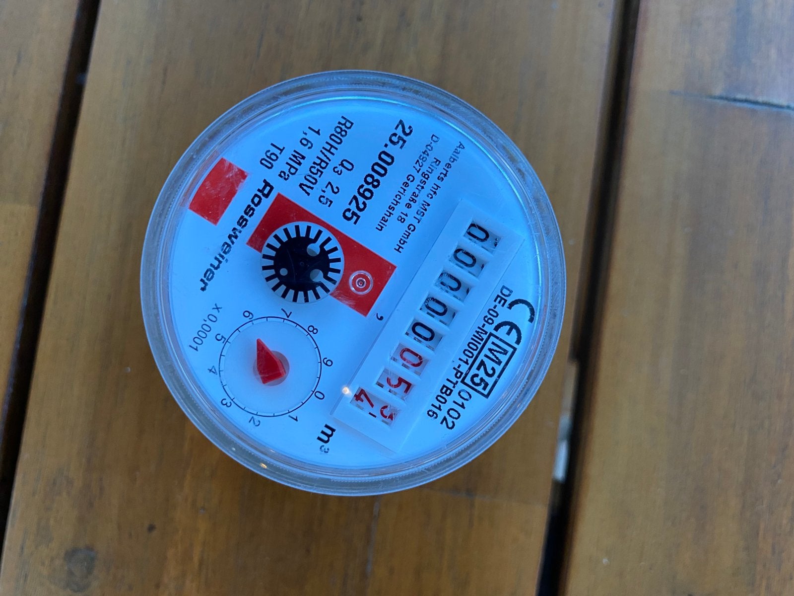 Warmwater meter nieuw, Ophalen, Minder dan 30 cm, Overige typen, Minder dan 60 cm