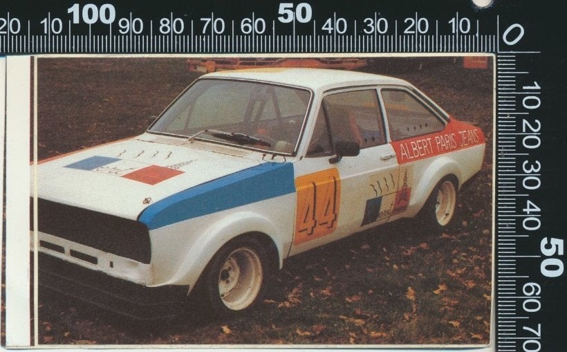 Sticker: Ford - Escort - Albert Paris Jeans, Verzamelen, Stickers, Zo goed als nieuw, Auto of Motor, Verzenden