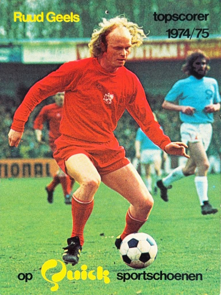 Spelerskaart Ruud Geels - AFC Ajax Amsterdam, Verzamelen, Ophalen of Verzenden, Gebruikt, Ajax, Spelerskaart